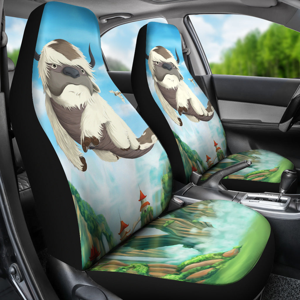 Avatar The Last Airbender Anime Car Seat Cover Avatar The Last Airbender Car Accessories Appa And Momo Flying Cute Ci121502