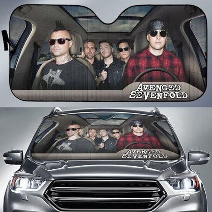 Avenged Sevenfold Car Sun Shade Rock Band Fan Gift Universal Fit 174503