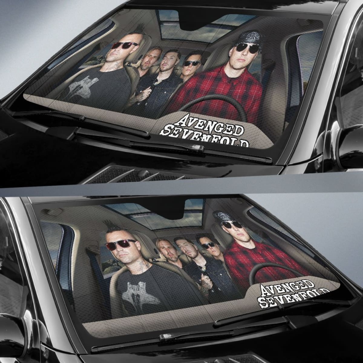 Avenged Sevenfold Car Sun Shade Rock Band Fan Gift Universal Fit 174503