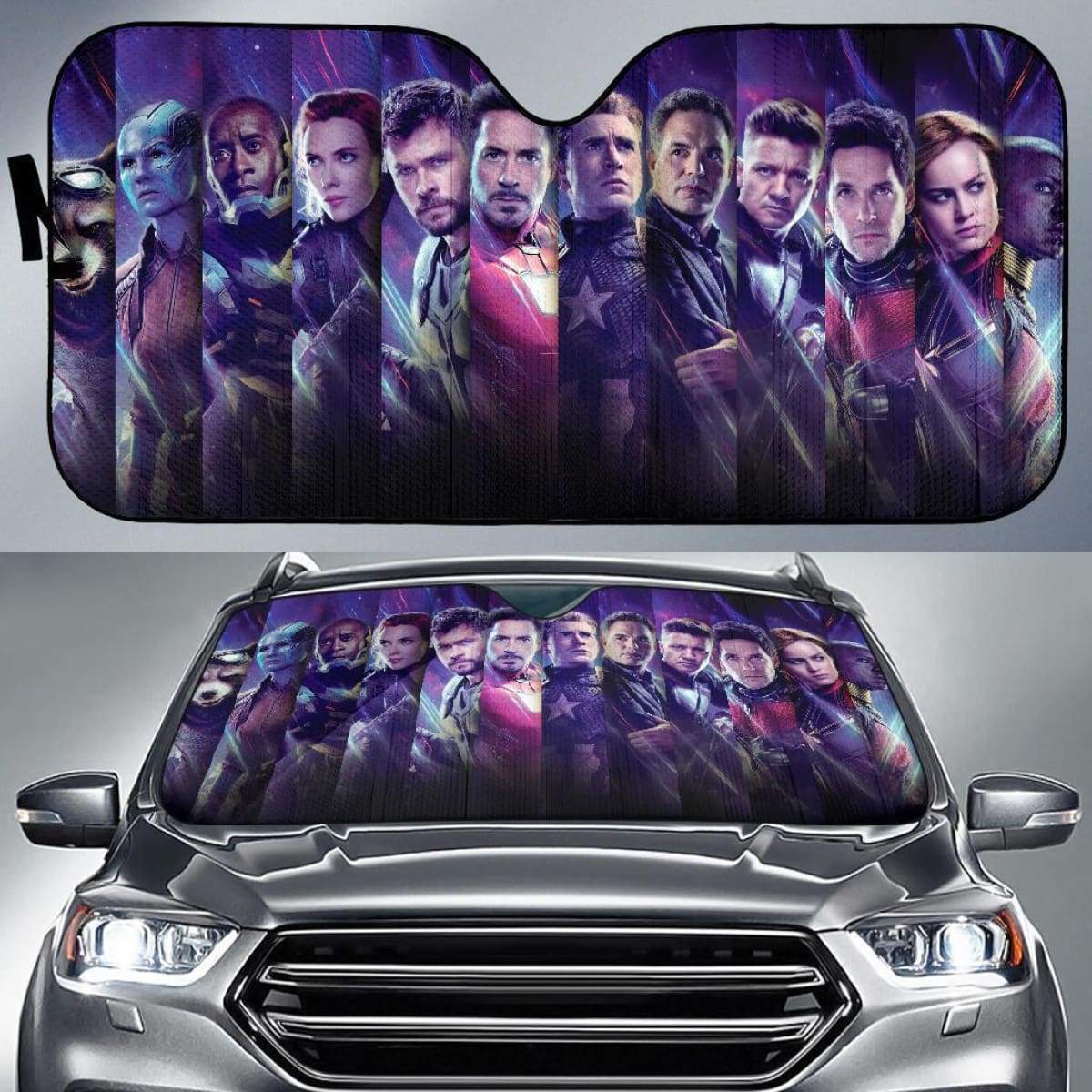 Avenger Endgame Team Auto Sun Shade Nh07 Universal Fit 111204