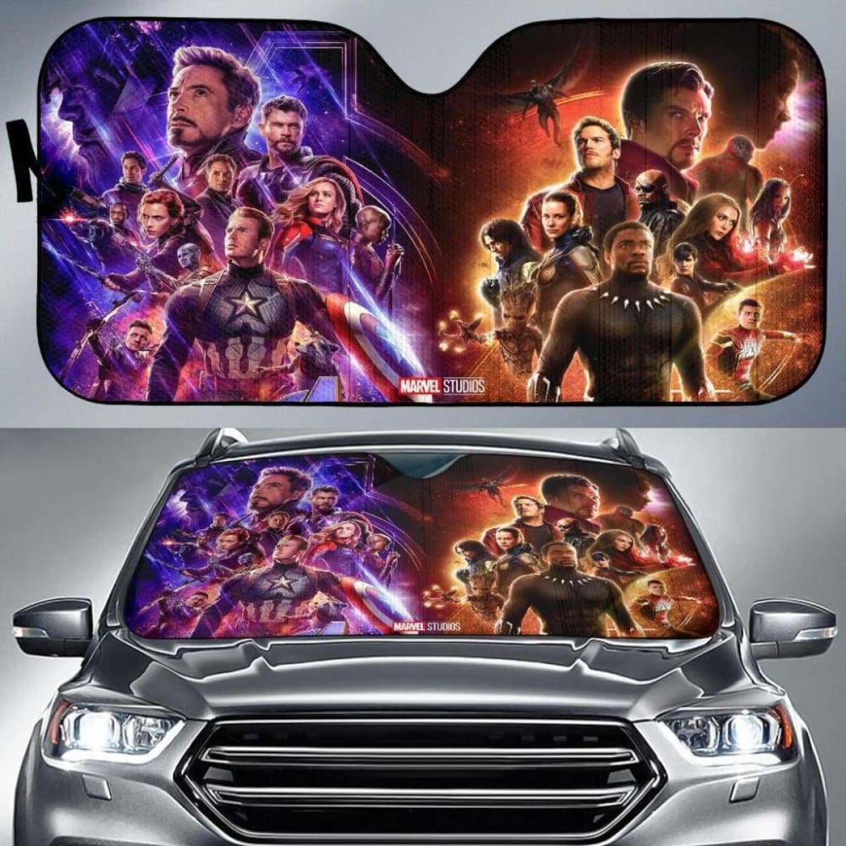 Avengers Endgame Car Sun Shade 918b Universal Fit