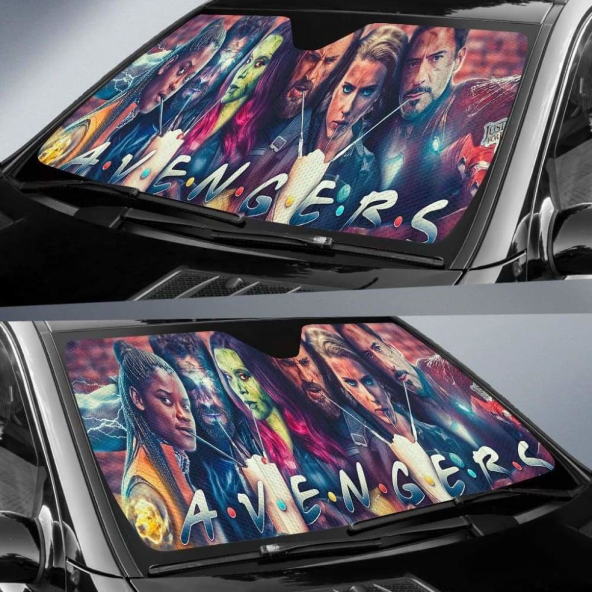 Avengers Friends Car Auto Sun Shades Universal Fit 051312