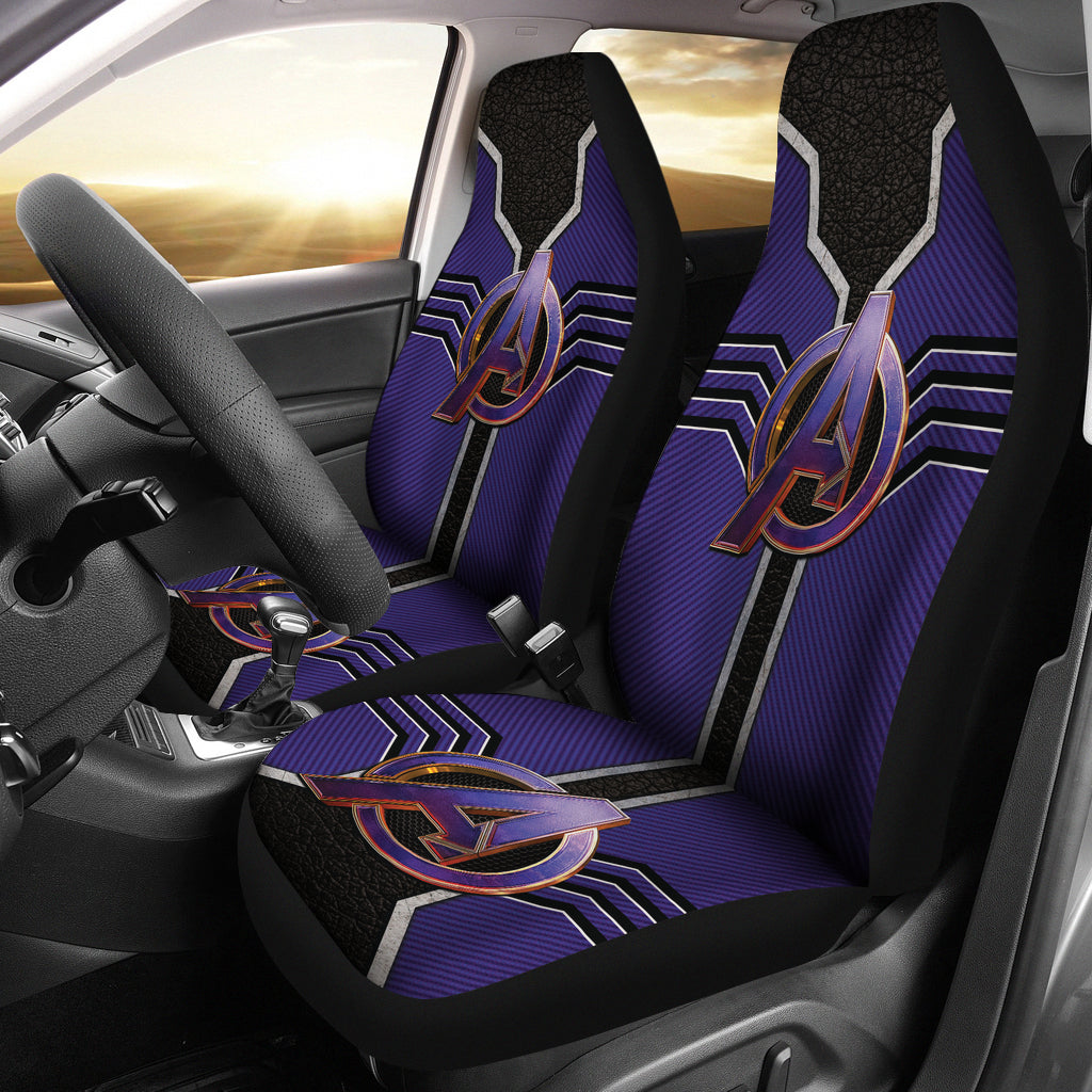 Avengers Logo Car Seat Covers Custom For Fans Ci230106-02