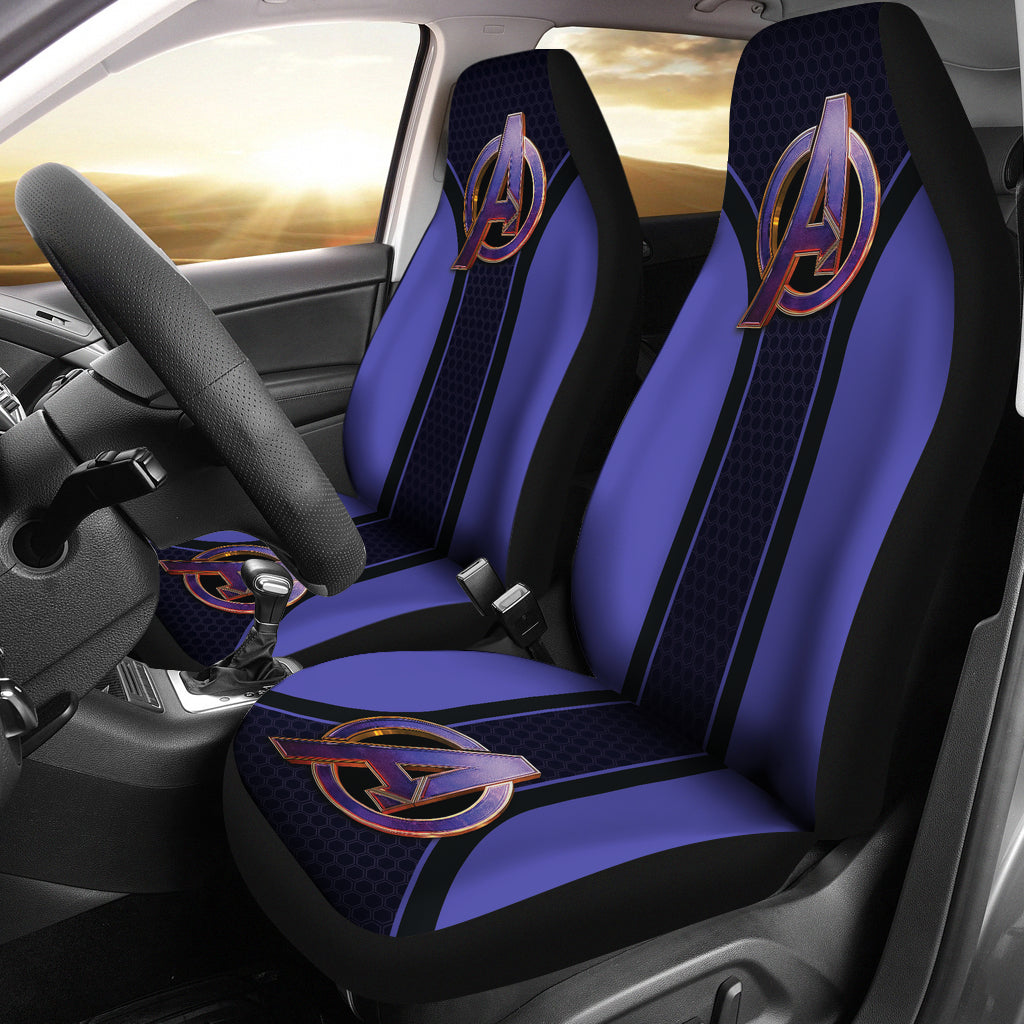 Avengers Marvel Logo Car Seat Covers Custom For Fans Ci221228-03