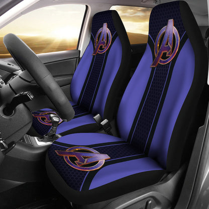 Avengers Marvel Logo Car Seat Covers Custom For Fans Ci221228-03