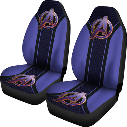Avengers Marvel Logo Car Seat Covers Custom For Fans Ci221228-03