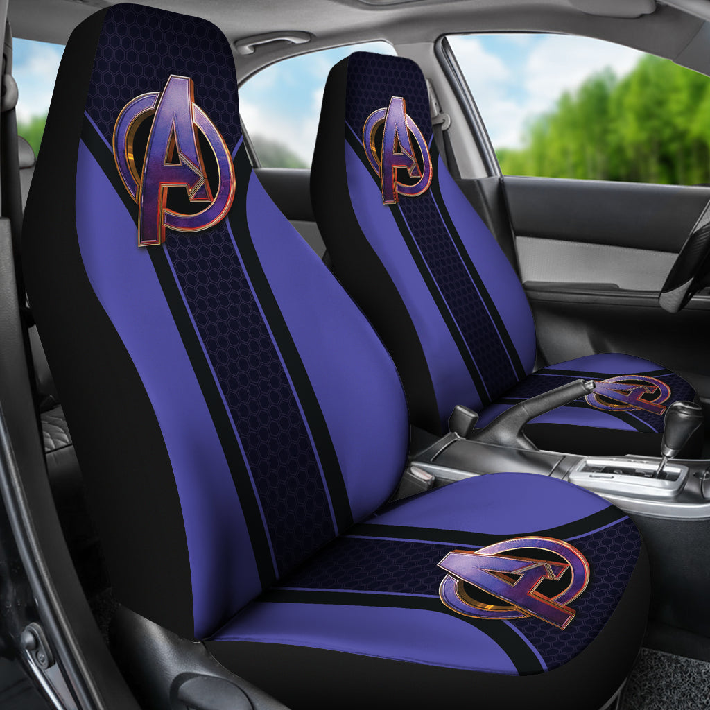 Avengers Marvel Logo Car Seat Covers Custom For Fans Ci221228-03