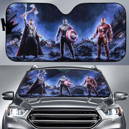Avengers Thor Captain America Ironman Car Auto Sun Shades Universal Fit 051312