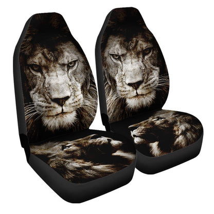 Awesome Lion Car Seat Covers Custom Gift Idea For Dad