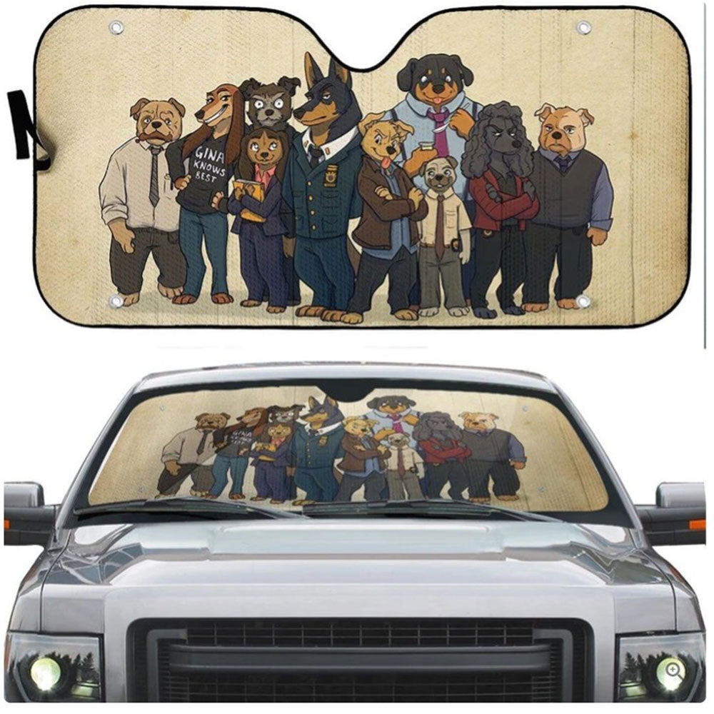 B99 Dogs Car Auto Sun Shades Windshield Accessories Decor Gift