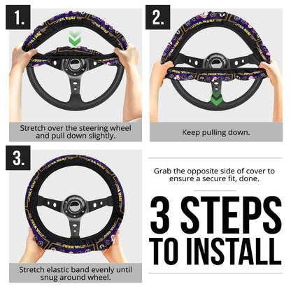 BB8 funny Car Steering Wheel Cover