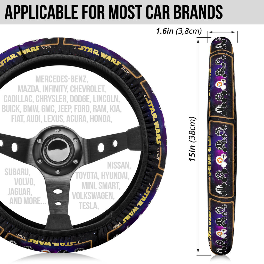 BB8 funny Car Steering Wheel Cover