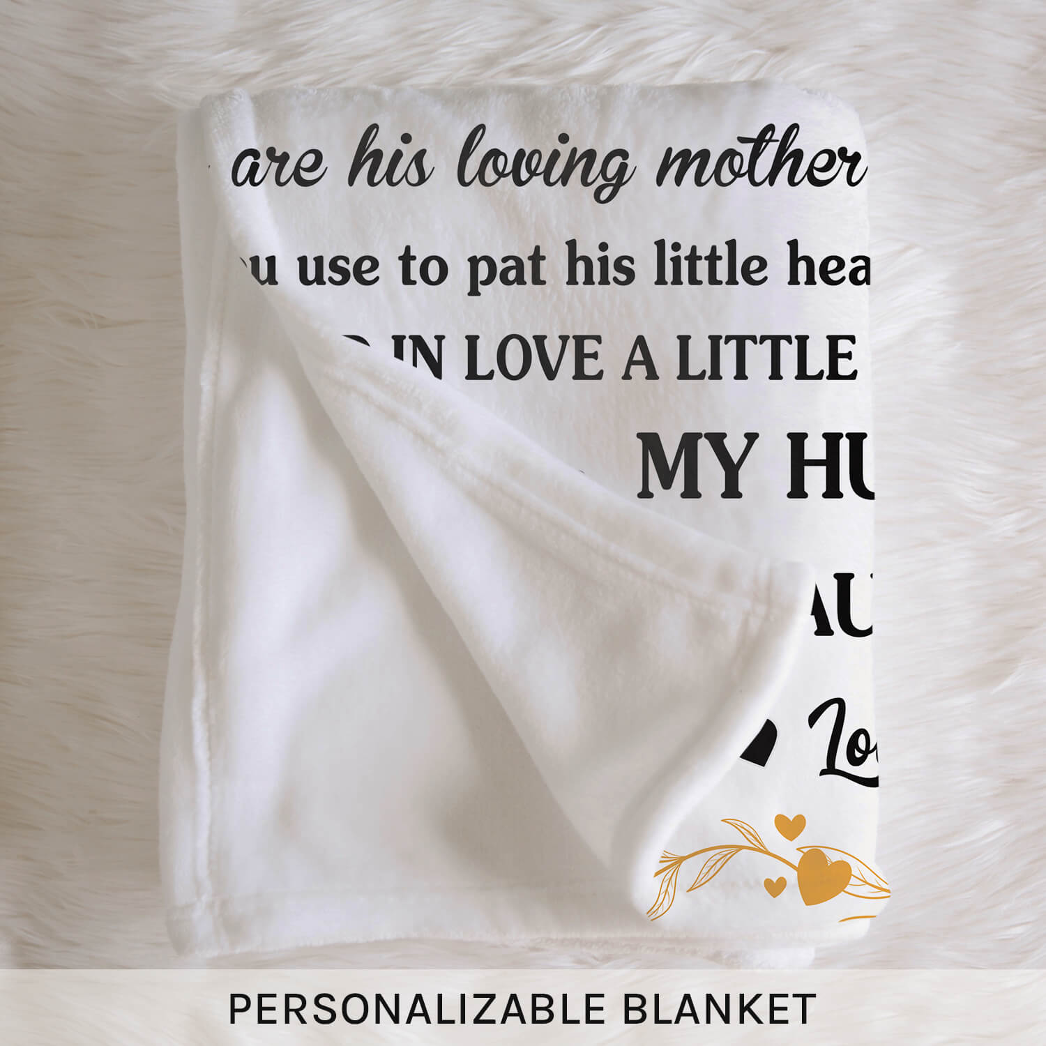 To my mother-in-law - Personalized Mother's Day, Birthday gift for Mother-in-law - Custom Blanket - MyMindfulGifts