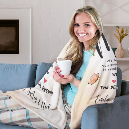 You are the best mom ever - Personalized Mother's Day or Birthday gift for Mom - Custom Blanket - MyMindfulGifts