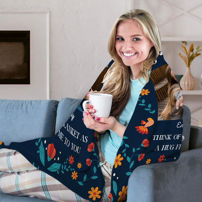 To My Sister - Personalized Birthday or Christmas gift For Sister - Custom Blanket - MyMindfulGifts