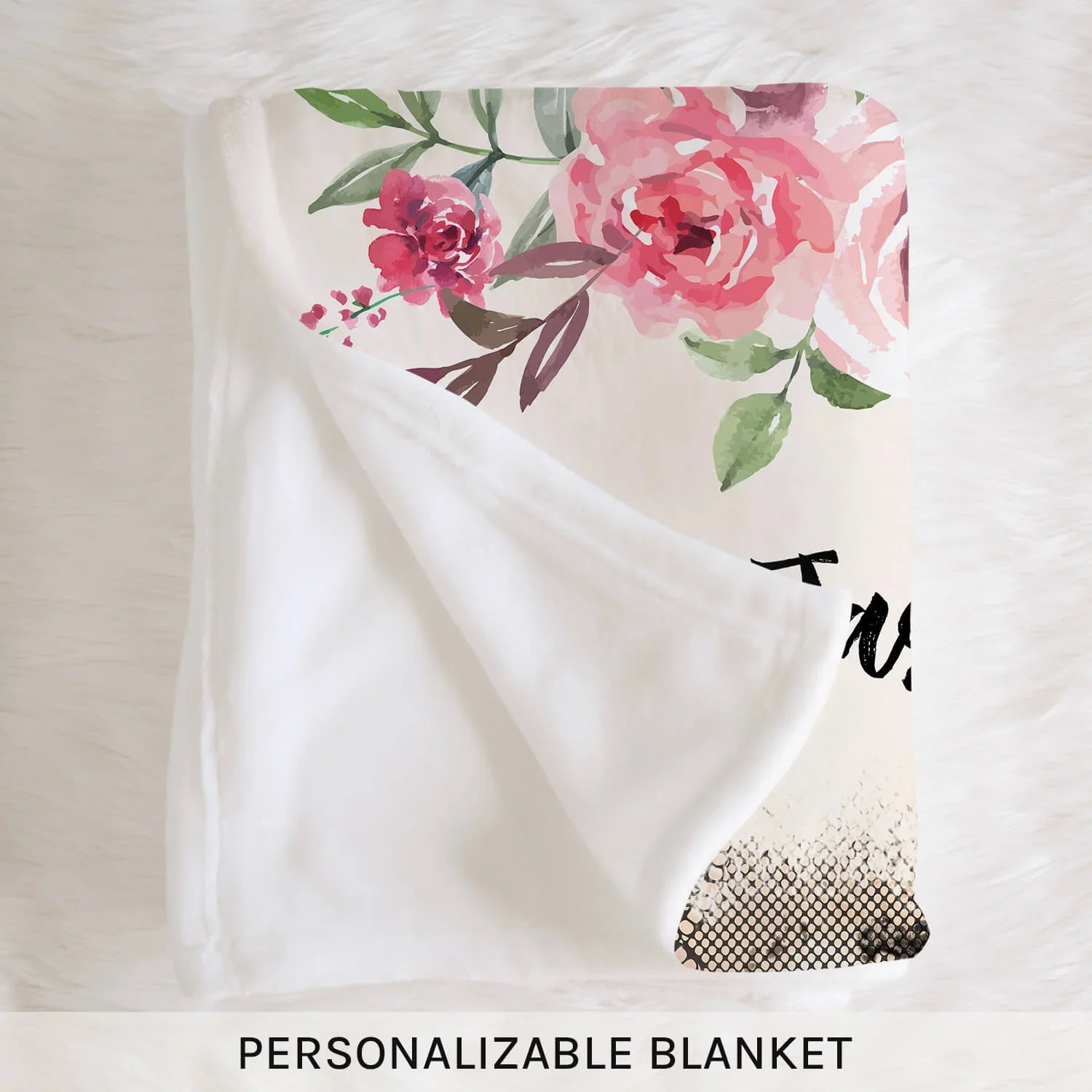 Made Just For Nana Snuggles - Personalized Mother's Day, Birthday or Christmas gift For Grandma - Custom Blanket - MyMindfulGifts