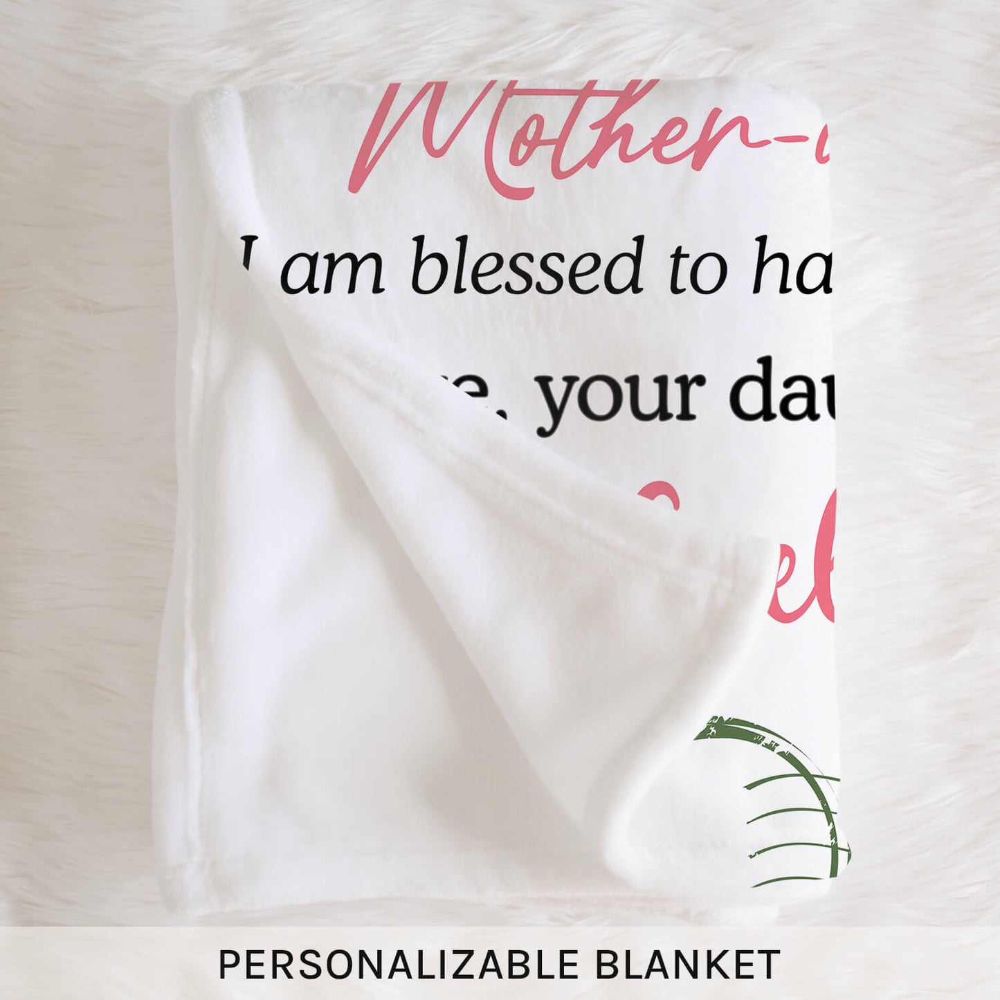 To My Mother In Law - Personalized Wedding, Birthday or Christmas gift For Mother In Law - Custom Blanket - MyMindfulGifts