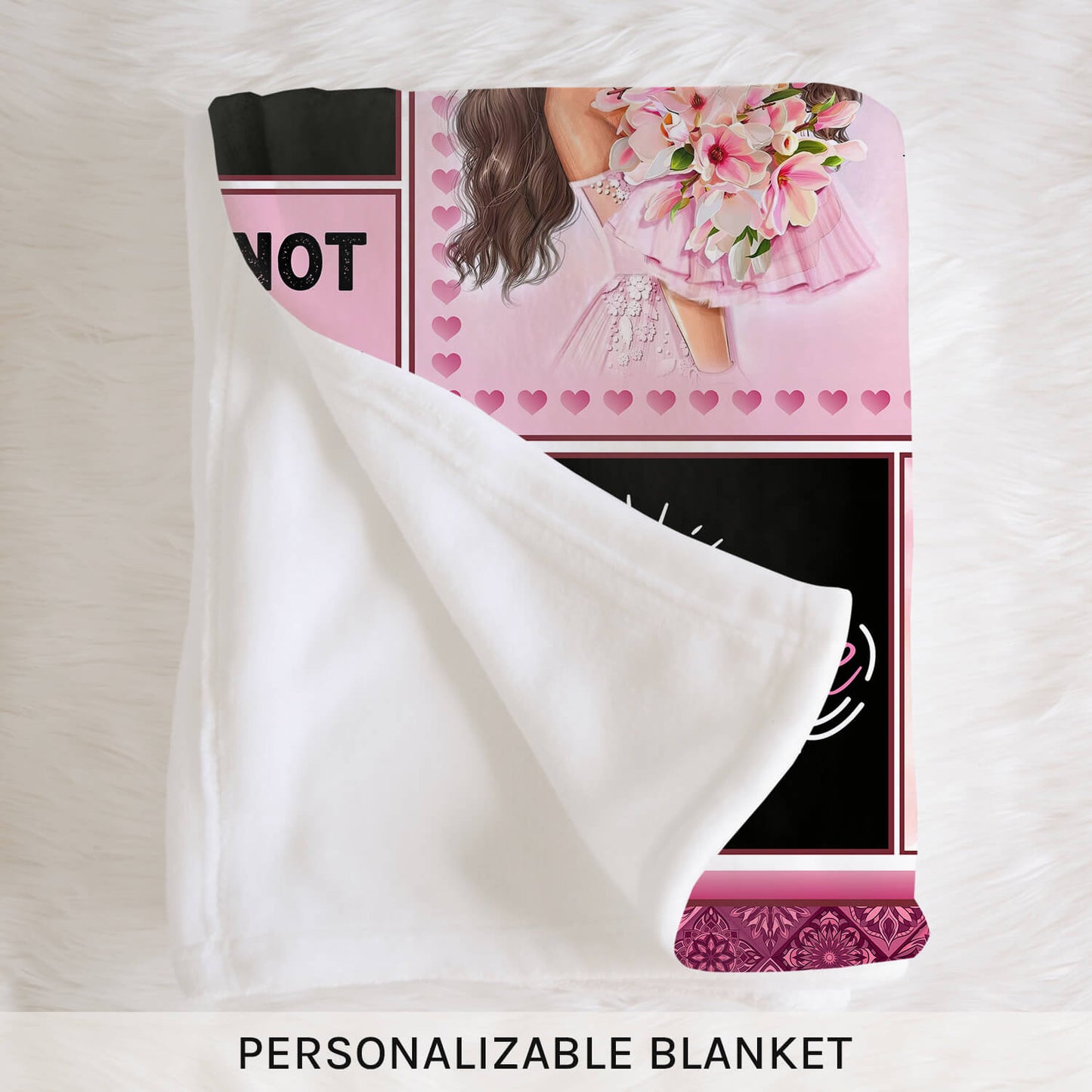 To My Daughter Blanket From Mom - Personalized Birthday, Valentine's Day or Christmas gift For Daughter - Custom Blanket - MyMindfulGifts