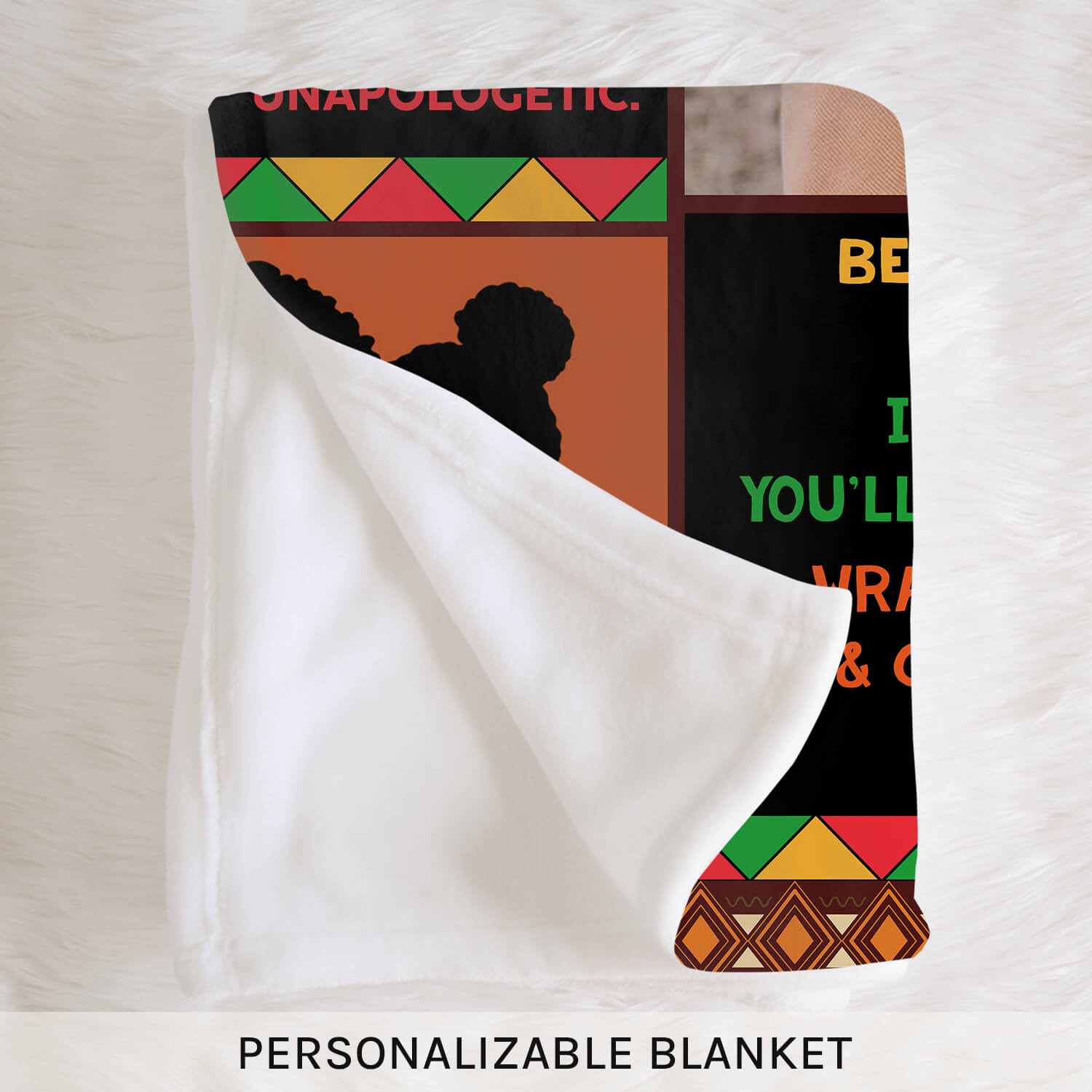To My Daughter - Personalized  gift For Black Daughter - Custom Blanket - MyMindfulGifts