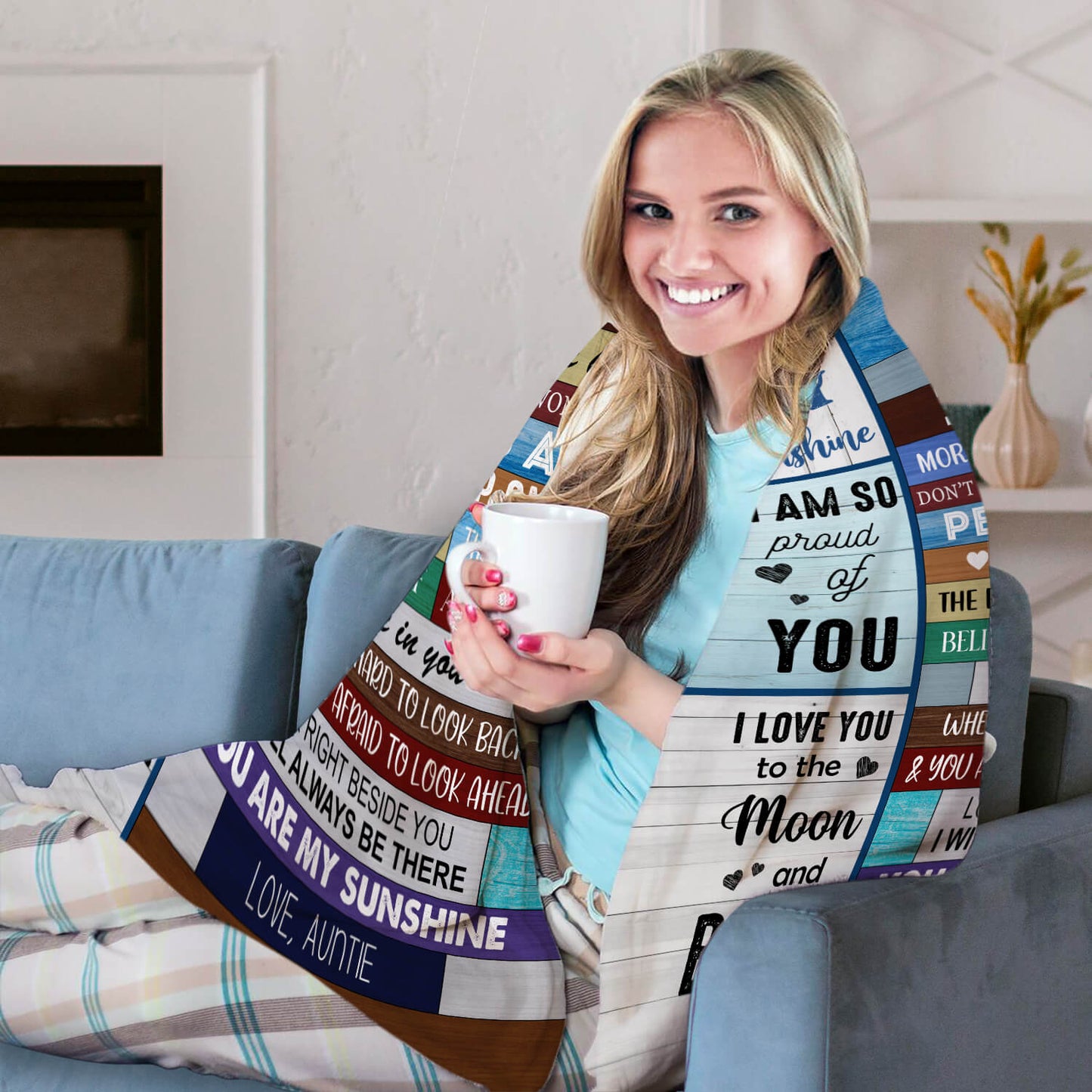 To My Nephew - Personalized  gift For Nephew - Custom Blanket - MyMindfulGifts