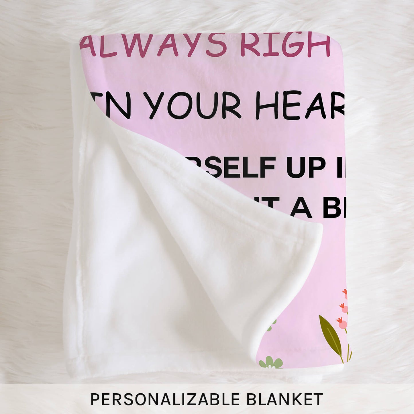 To My Cousin - Personalized  gift For Cousin - Custom Blanket - MyMindfulGifts