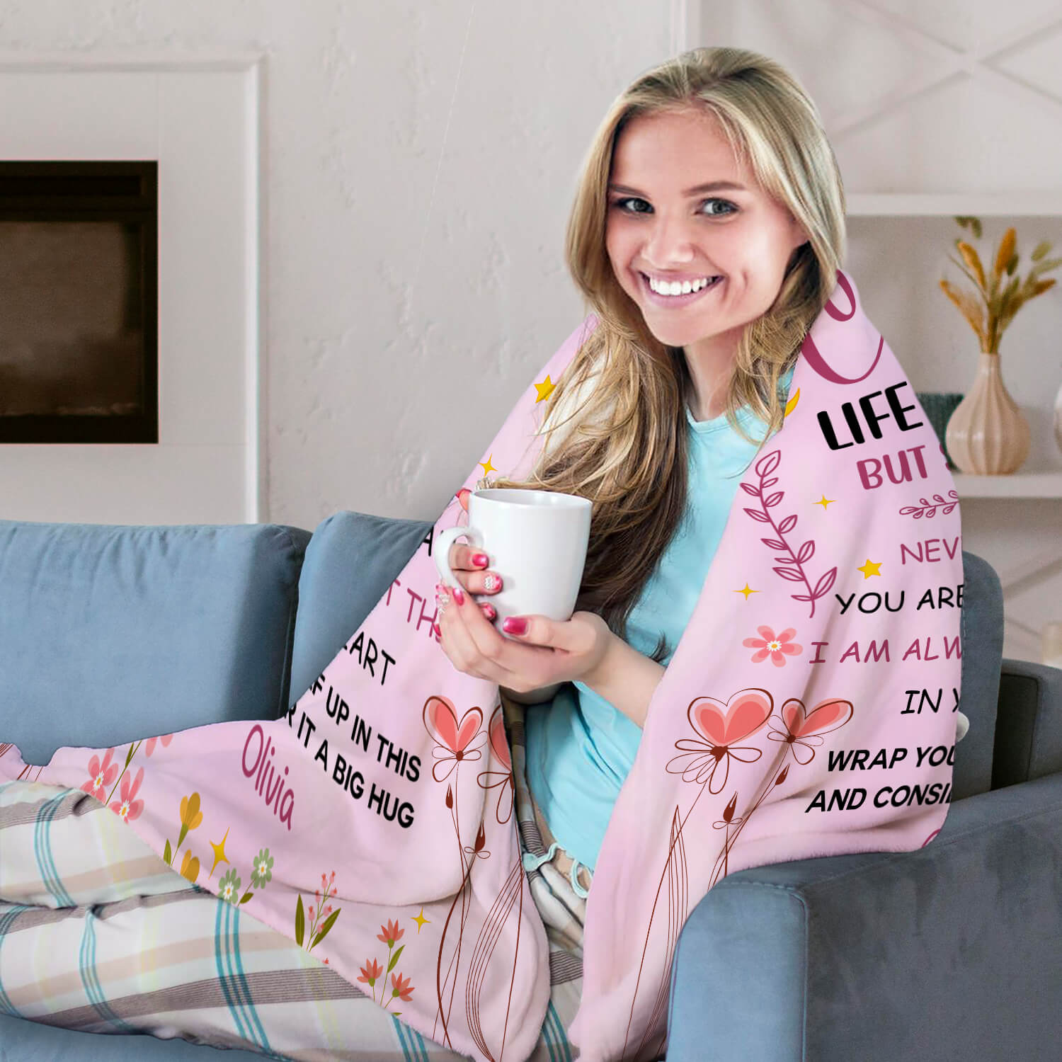 To My Cousin - Personalized  gift For Cousin - Custom Blanket - MyMindfulGifts
