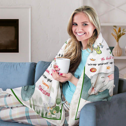 To My Mommy - Personalized  gift For Mom To Be - Custom Blanket - MyMindfulGifts