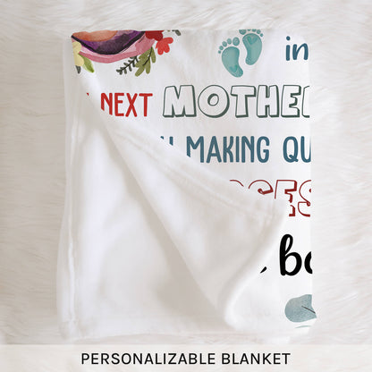 To My Mommy To Be - Personalized  gift For Mom To Be - Custom Blanket - MyMindfulGifts