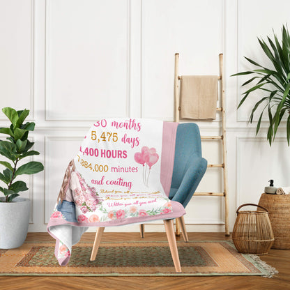 You Have Been Loved For 15 Years - Personalized 15th Birthday gift For 15 Year Old - Custom Blanket - MyMindfulGifts