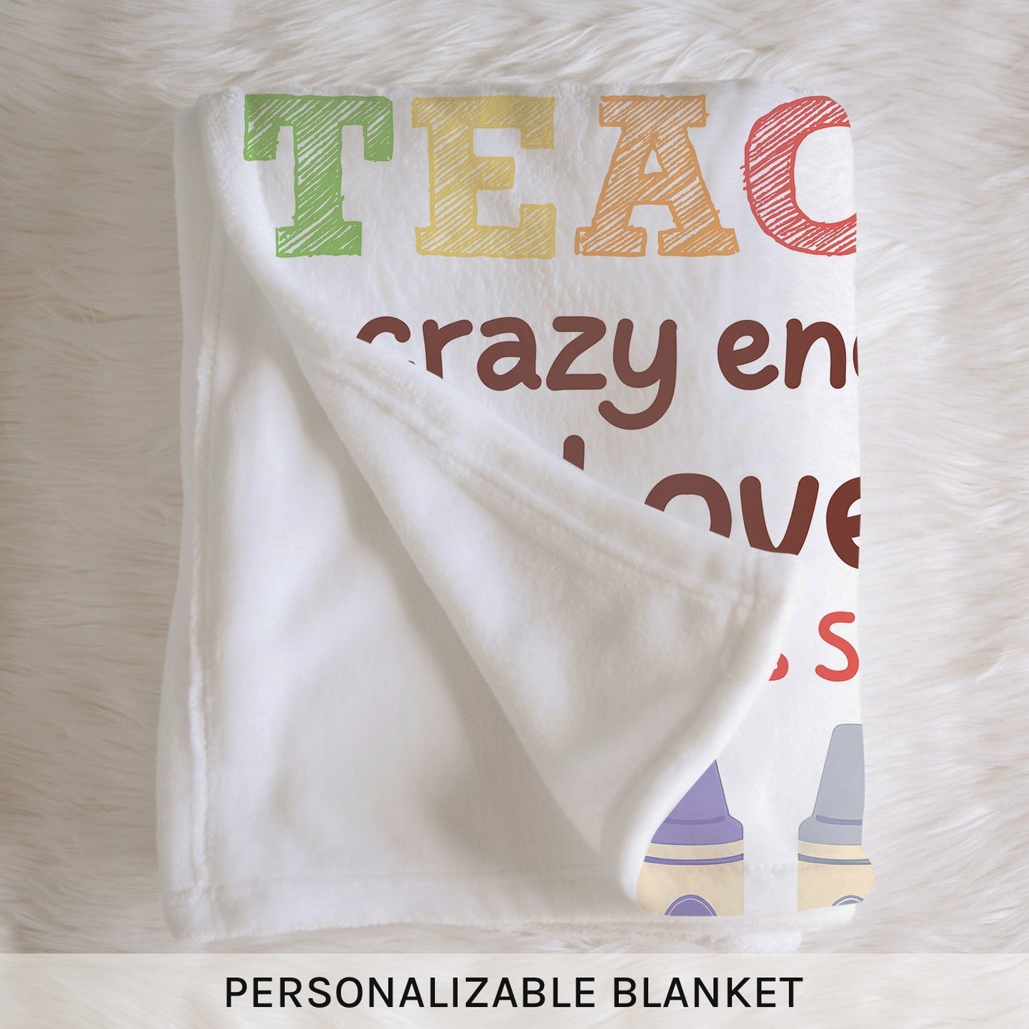 Tiny Human Tamer - Personalized  gift For Daycare Teacher - Custom Blanket - MyMindfulGifts