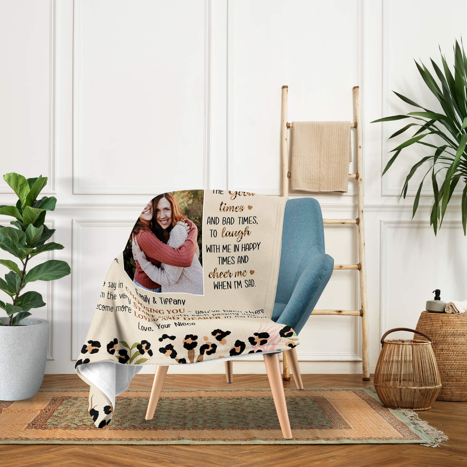 To My Special Aunt - Personalized  gift For Aunt - Custom Blanket - MyMindfulGifts