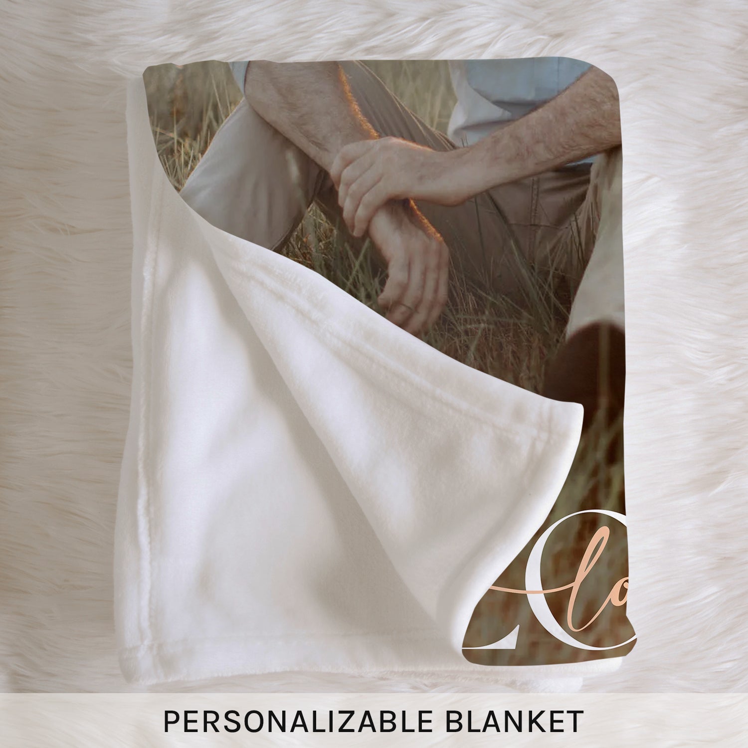 Simple Love - Personalized Anniversary or Valentine's Day gift for Husband or Wife - Custom Blanket - MyMindfulGifts