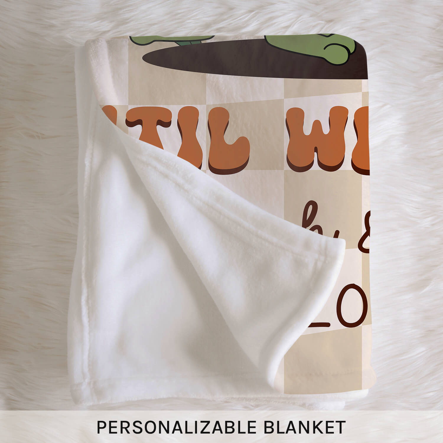Together Until We Croak - Personalized Anniversary or Valentine's Day gift for Husband or Wife - Custom Blanket - MyMindfulGifts