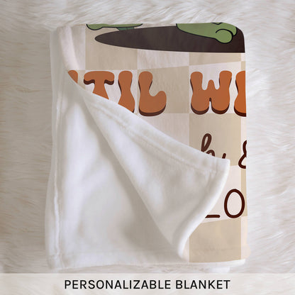 Together Until We Croak - Personalized Anniversary or Valentine's Day gift for Husband or Wife - Custom Blanket - MyMindfulGifts