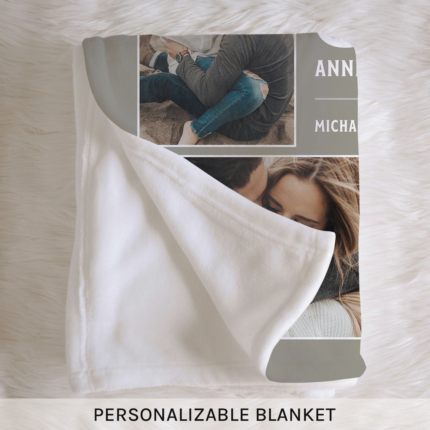 6th Anniversary - Personalized 6 Year Anniversary gift For Husband or Wife - Custom Blanket - MyMindfulGifts