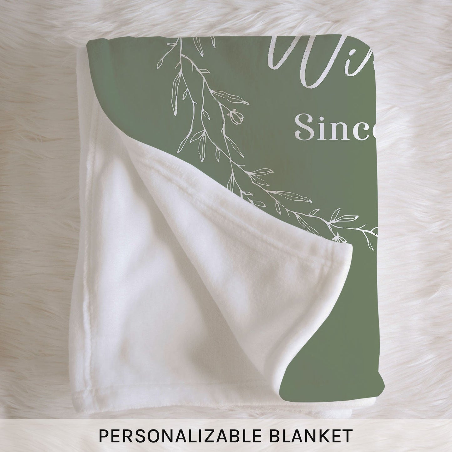 55 Years As - Personalized 55 Year Anniversary gift For Parents or Grandparents - Custom Blanket - MyMindfulGifts