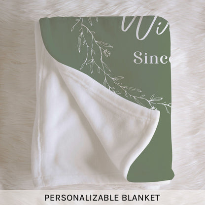 55 Years As - Personalized 55 Year Anniversary gift For Parents or Grandparents - Custom Blanket - MyMindfulGifts