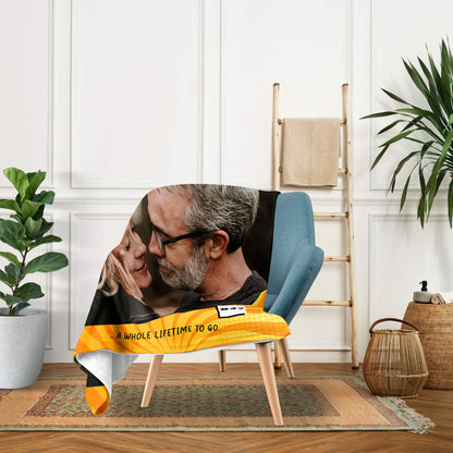 47 Amazing Years Of Married Life - Personalized 47 Year Anniversary gift For Parents - Custom Blanket - MyMindfulGifts
