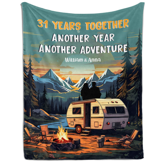 31 Years Together - Personalized 31 Year Anniversary gift For Parents, Husband or Wife - Custom Blanket - MyMindfulGifts