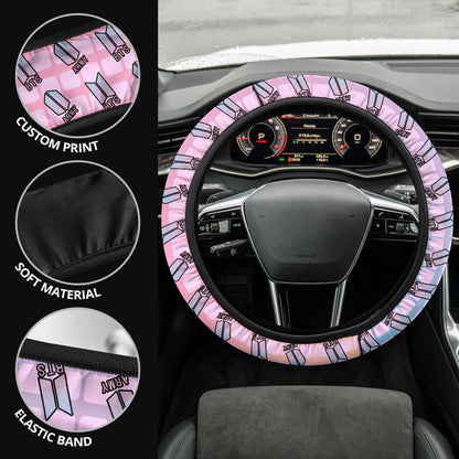 BTS Army Logo Premium Custom Car Steering Wheel Cover