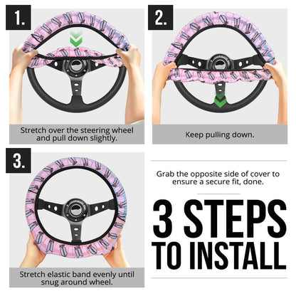 BTS Army Logo Premium Custom Car Steering Wheel Cover