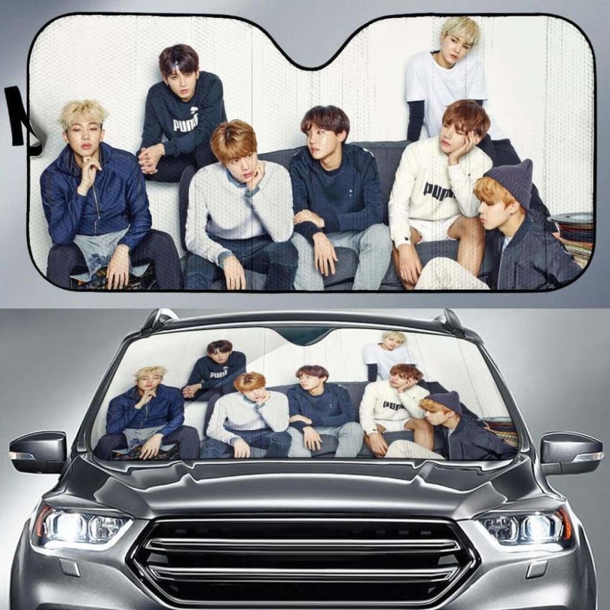 BTS Car Sun Shade 918b Universal Fit