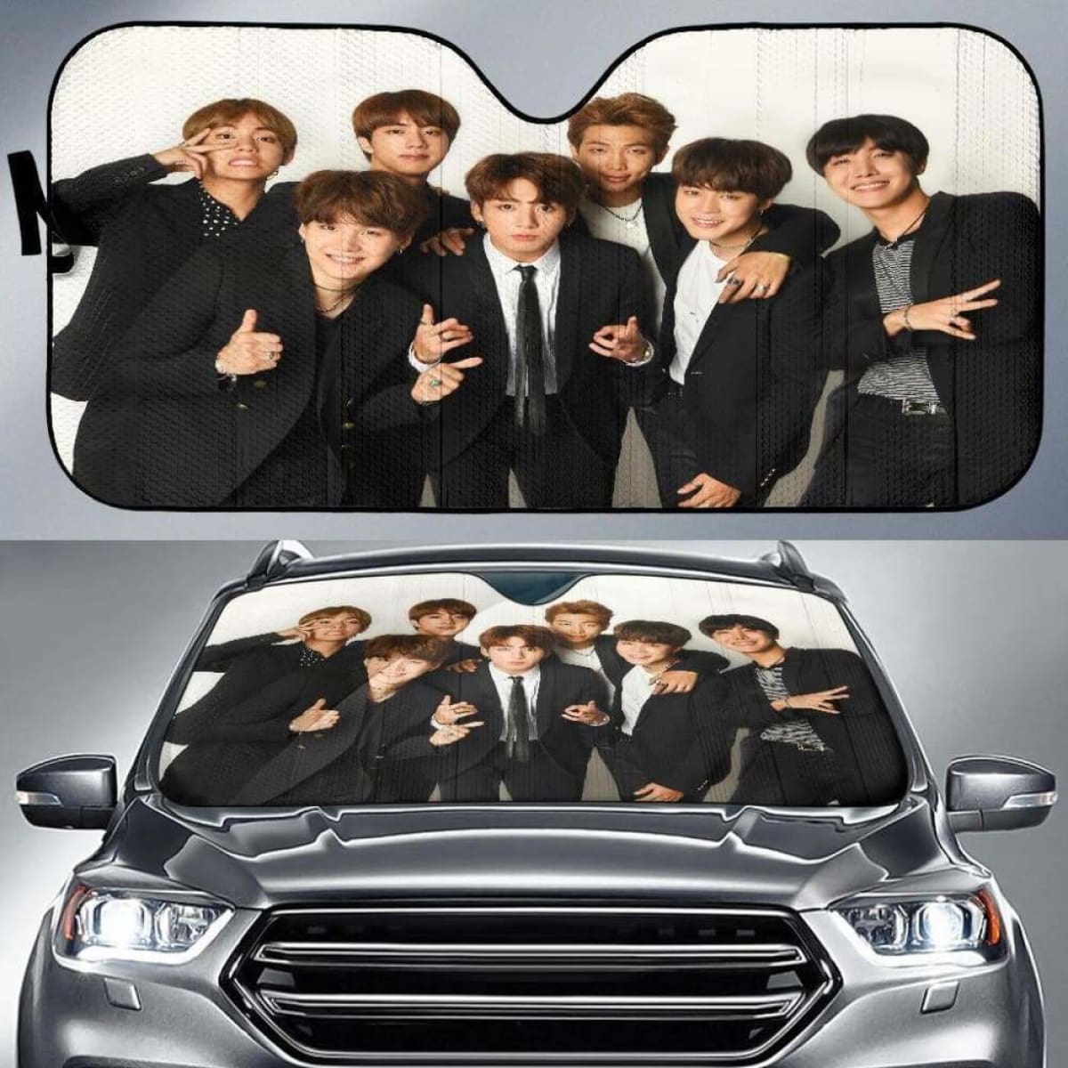 BTS Car Sun Shades 918b Universal Fit