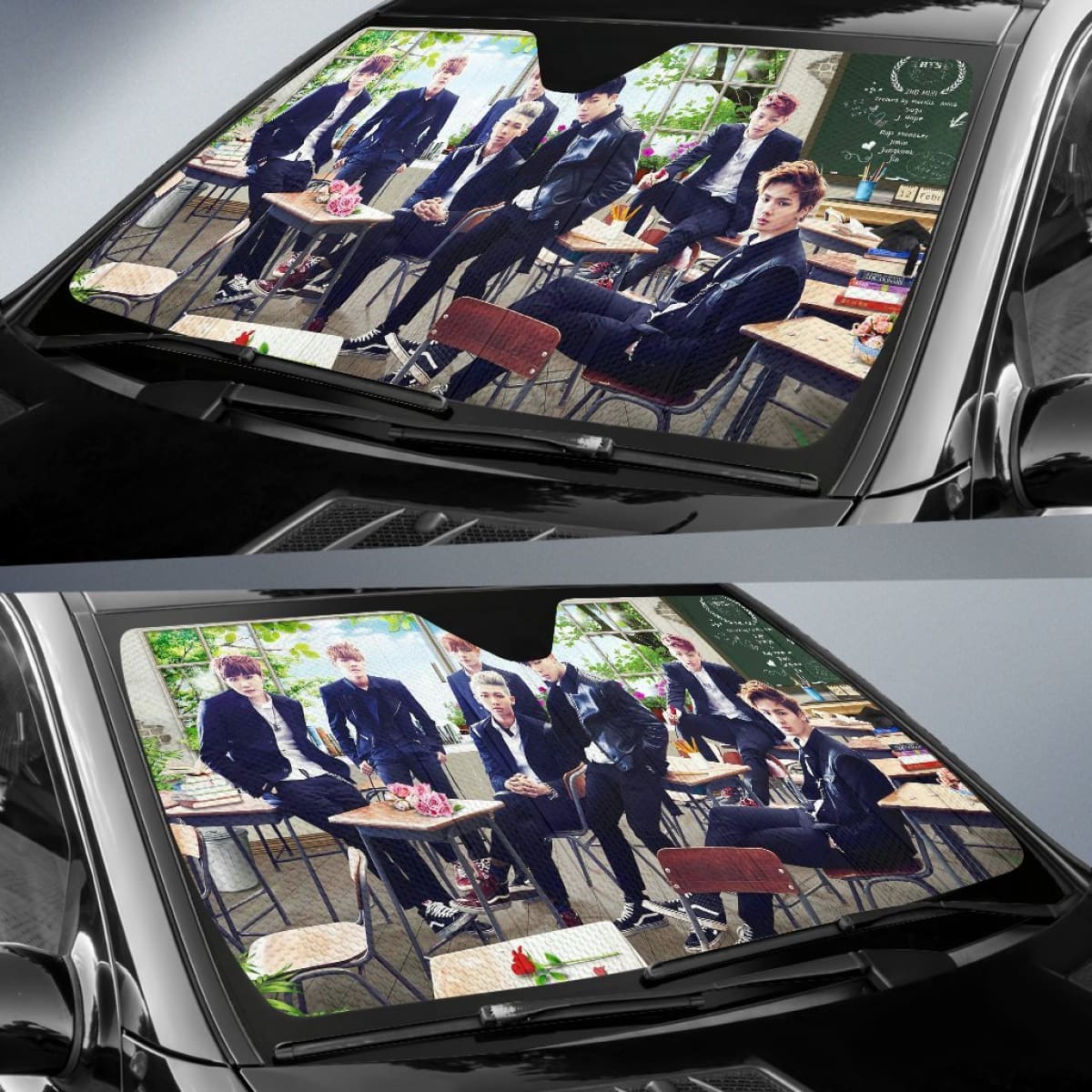 BTS In School Sun Shade amazing best gift ideas 2020 Universal Fit 174503