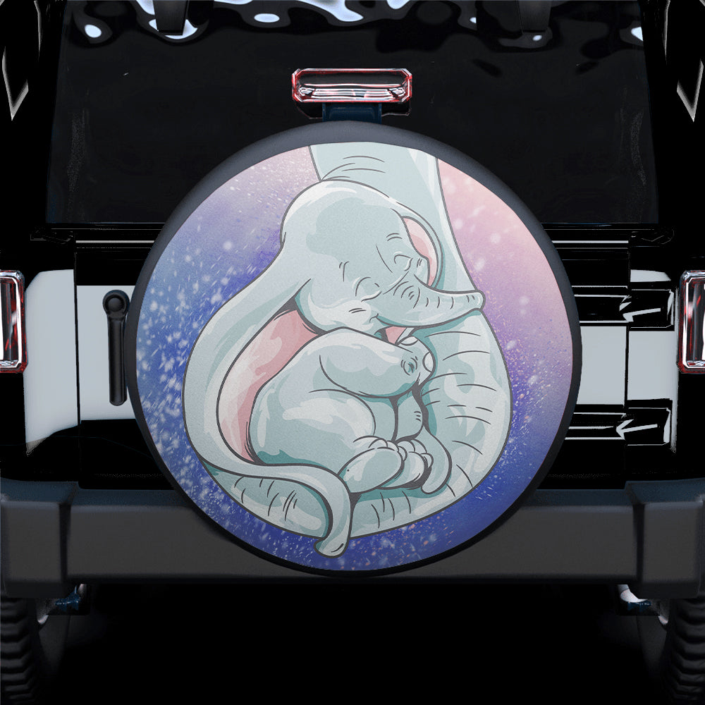 Baby Dumbo Elephant Cute Sleep Car Spare Tire Cover