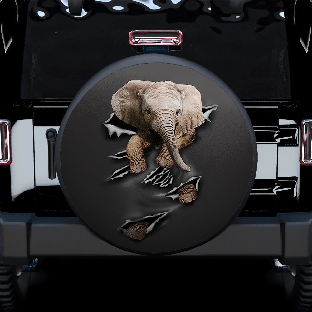 Baby Elephant Hanging Funny Car Spare Tire Cover