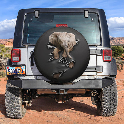 Baby Elephant Hanging Funny Car Spare Tire Cover