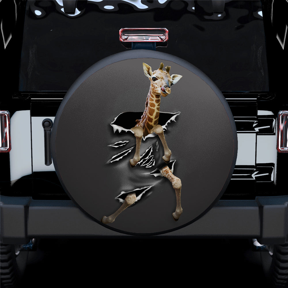 Baby Giraffe Car Spare Tire Cover