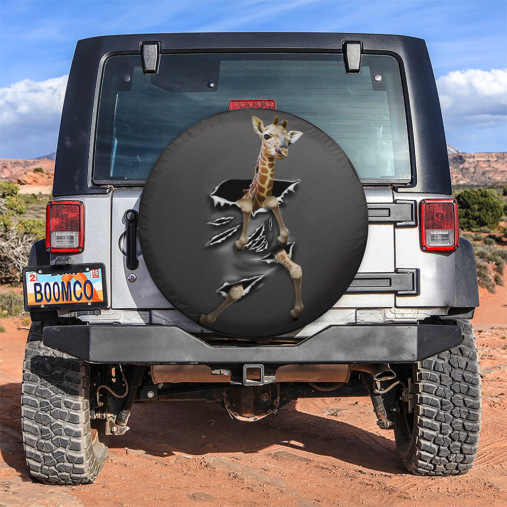 Baby Giraffe Car Spare Tire Cover