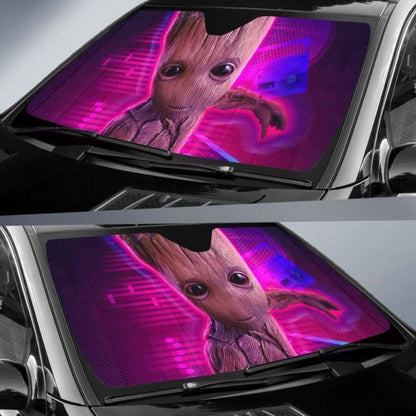 Baby Groot Car Auto Sun Shades Universal Fit 051312